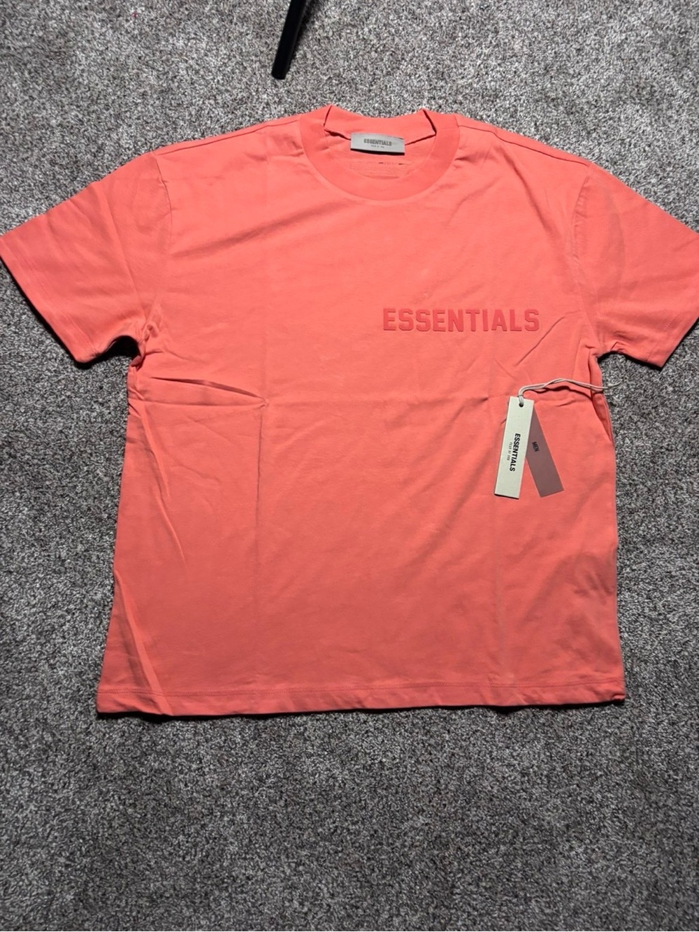 Essentials Coral Short-Sleeve Logo Tee